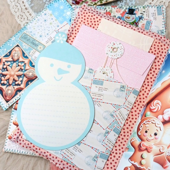 Christmas Gingerbread Junk Journal  Twin Baby Girl " Becca" - Picture 5 of 12